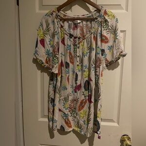 Women’s Tarra Sky 2X blouse / loose and comfortable